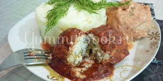 Куриные тефтели без риса с двумя соусами
