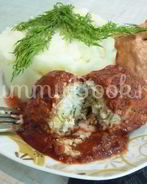 Куриные тефтели без риса с двумя соусами