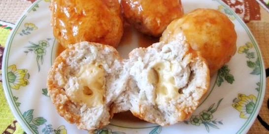 Куриные тефтельки с сыром