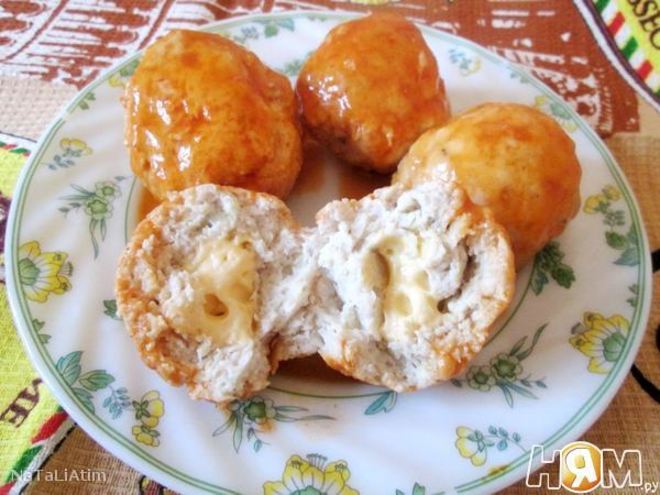 Рецепт куриных тефтелек с сыром