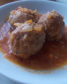 Мясные тефтели с рисом, в томатном соусе Ностальгия