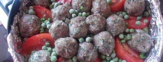 печеные овощи с мясными тефтелями. Шаг 11