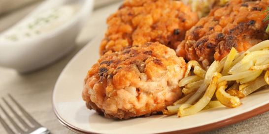 Рыбные тефтели с картофелем