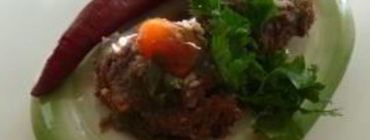 рыбные тефтели с красной капустой и коричневым рисом. Шаг 3