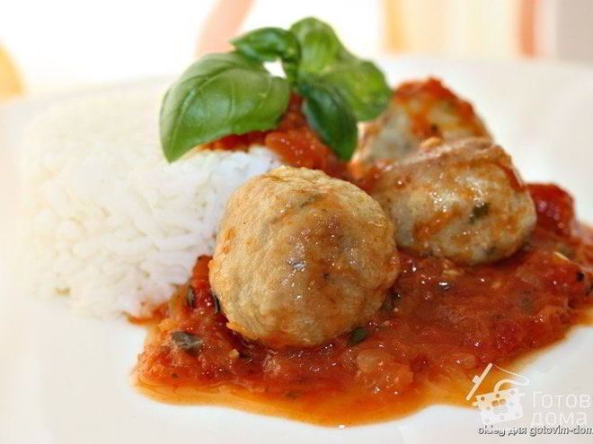 Рецепт рыбных тефтелек в томатном соусе