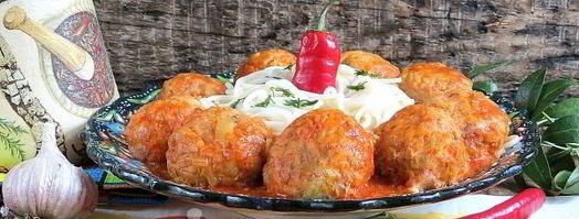 спагетти с тефтелями в томатном соусе. Шаг 16