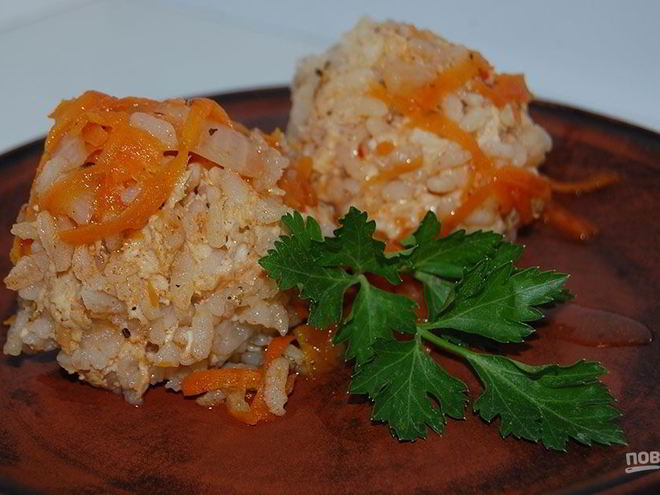 Рецепт тефтелей ежики