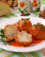 Тефтели из индюшиного фарша с цветной капустой