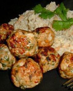 Тефтели из куриного фарша по-тайски