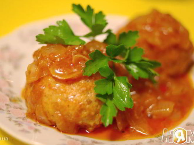 Рецепт тефтелей из семги в томатном соусе