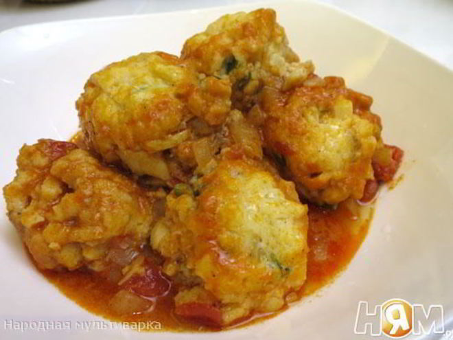 Рецепт тефтелей из трески в томатном соусе