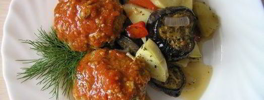 тефтели по-гречески с запеченными овощами. Шаг 23