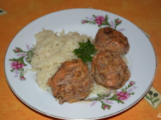 Рецепт тефтелей под соусом