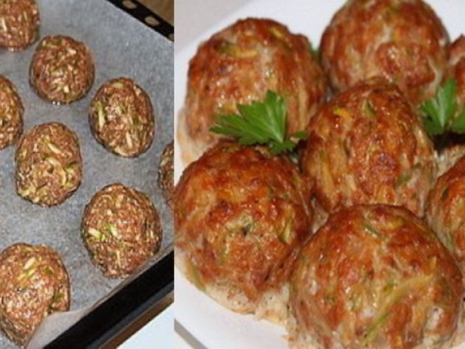 Рецепт тефтелей с кабачками