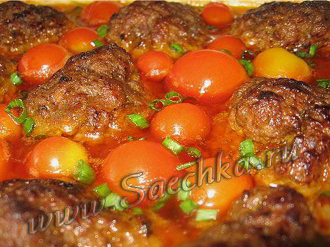 Рецепт тефтелей с овощами