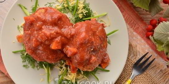 Тефтели с сыром в духовке