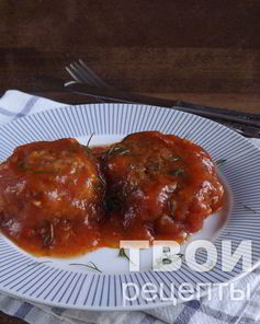 Тефтели, тушенные в томатном соусе