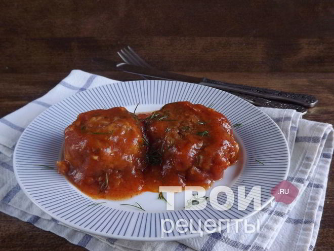 Рецепт тефтелей, тушенных в томатном соусе