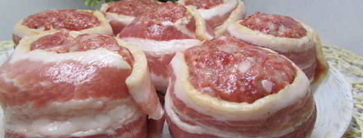 тефтели в беконе с начинкой из моцареллы. Шаг 4