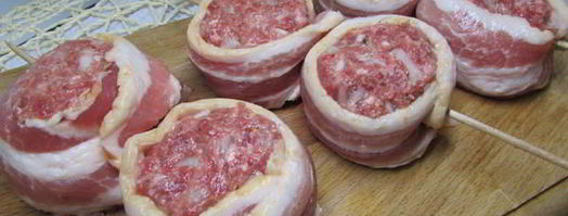 тефтели в беконе с начинкой из моцареллы. Шаг 5