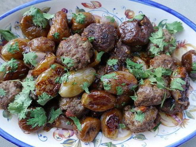Рецепт тефтелек из ягнятины с инжиром и луком-шалотом