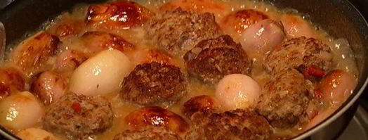 тефтельки из ягнятины с инжиром и луком-шалотом. Шаг 8