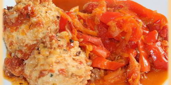 Тефтельки с мятой и баклажаном