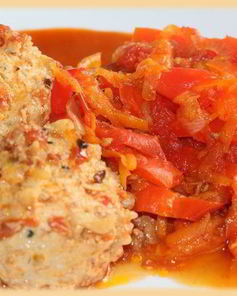 Тефтельки с мятой и баклажаном