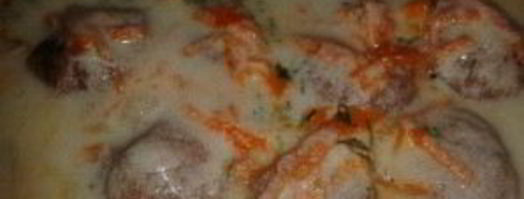 запеченные тефтельки в сметанном соусе. Шаг 6