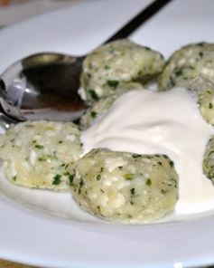 Творожные ньокки со шпинатом
