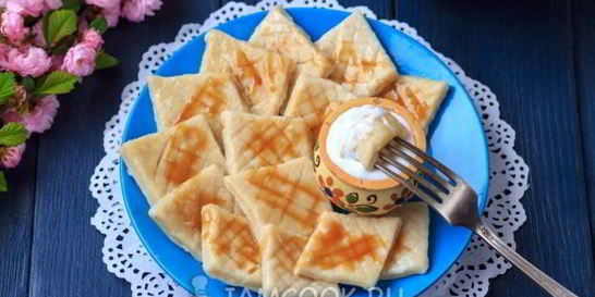 Ленивые вареники с бананом