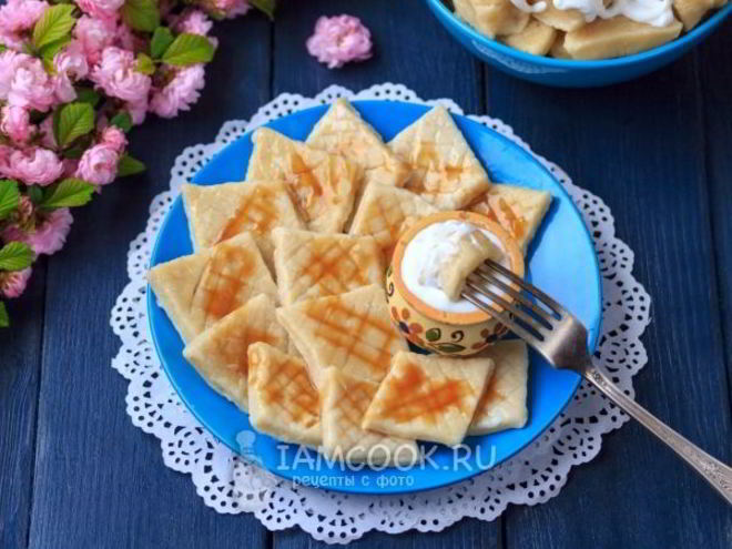 Рецепт ленивых вареников с бананом