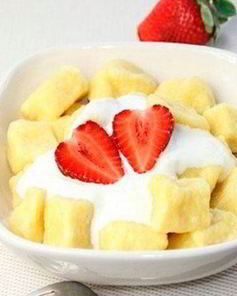 Ленивые вареники с кокосовой и овсяной мукой