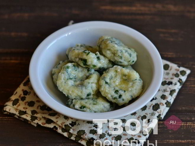Рецепт ленивых вареников со шпинатом