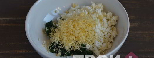 ленивые вареники со шпинатом. Шаг 3