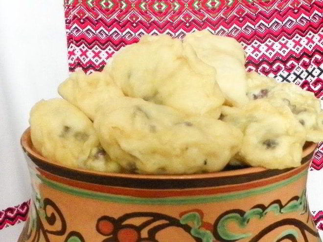 Рецепт паровых вареников с черникой