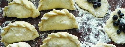 паровые вареники с черникой. Шаг 4