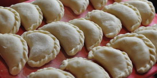 Постные вареники с картофелем