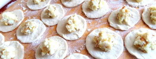 постные вареники с картошкой. Шаг 19