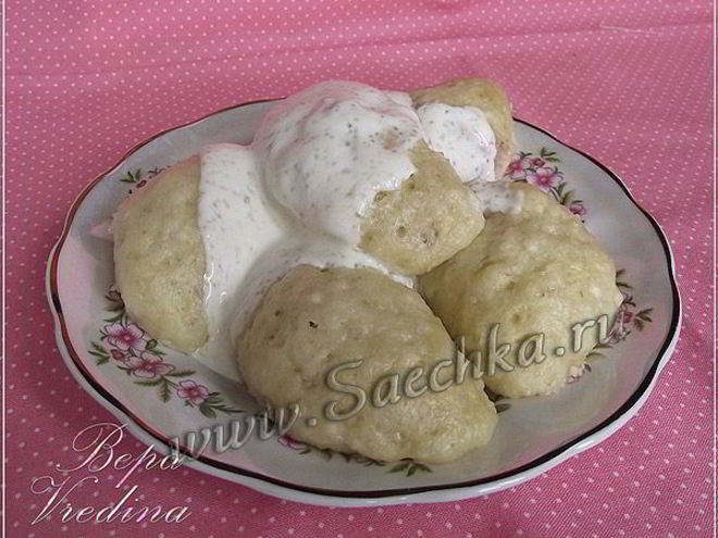 Рецепт творожных вареников на пару