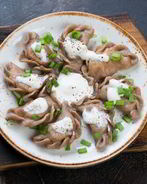 Вареники изумрудный гребень с квашеной капустой