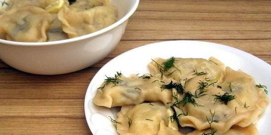 Вареники на молоке с картошкой