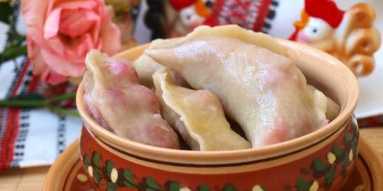 Вареники постные с вишней из заварного теста