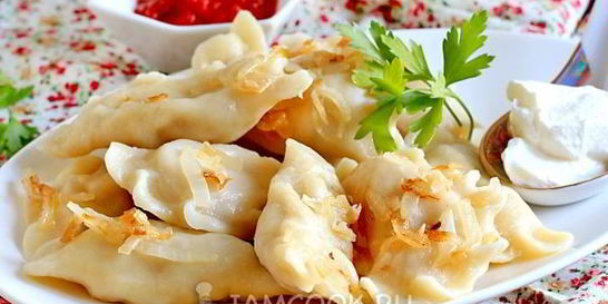 Вареники с капустой и мясом