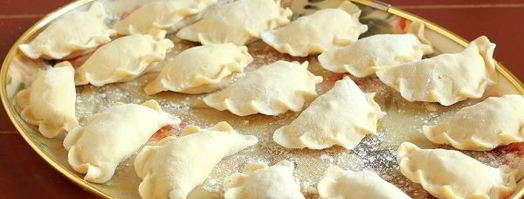 вареники с капустой и мясом. Шаг 15