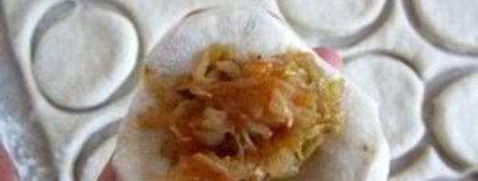 вареники с капустой на пару. Шаг 4