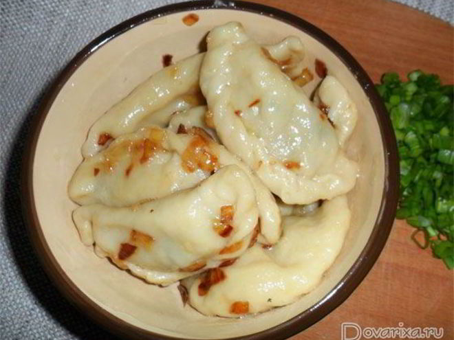 Рецепт вареников с картофелем и грибами