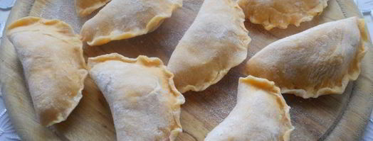 вареники с картофелем из тыквенного теста. Шаг 4