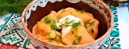 вареники с картофелем из тыквенного теста. Шаг 5