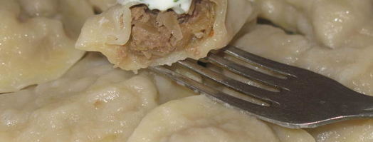 вареники с квашеной капустой и мясным фаршем. Шаг 9